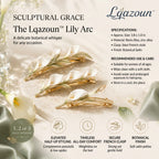 Lqazoun™ Lily Arc French Barrette – Calla Lily Hair Clip, Sculptural Floral Barrette, Elegant Botanical Hair Accessory