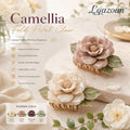 Lqazoun™ Camellia Fold Petal Claw – Layered Flower Hair Clip for Women, Elegant Medium Floral Claw Accessory