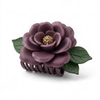 Lqazoun™ Camellia Fold Petal Claw – Layered Flower Hair Clip for Women, Elegant Medium Floral Claw Accessory